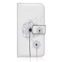 Dandelion Pattern PU Leather Stand Card Slot Case for Galaxy S7