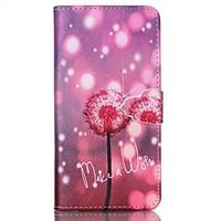 Dandelion Pattern PU Leather Case with Card Slot and Stand for Samsung Galaxy S4 mini/S3mini/S5mini/S3/S4/S5/S6/S6edge