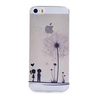 Dandelion Pattern Transparent Soft TPU Material Phone Case for iPhone 7 7 Plus 6s 6 Plus SE 5s 5