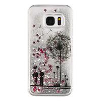 Dandelion Back Cover Flowing Quicksand/Liquid/Other Glitter Shine Plastic(PC) HardSamsung Galaxy S7 edge/Galaxy S7