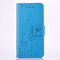 Dandelion Embossed PU Leather Wallet for Iphone 7 6s 6sPlus 6 6 Plus SE 5s 5