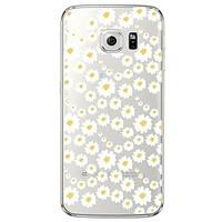 Daisy Flower Pattern Soft Ultra-thin TPU Back Cover For Samsung GalaxyS7 edge/S7/S6 edge/S6 edge plus/S6/S5/S4