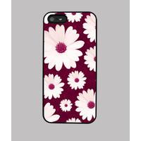 daisies - burgundy iphone 5