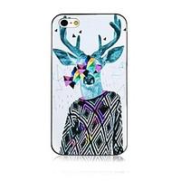 David\'s Deer Pattern Black Frame Back Case for iPhone 4/4S