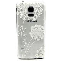 Dandelion Pattern Transparent Painted Relief TPU Material Phone Shell for Samsung Galaxy S5 Mini