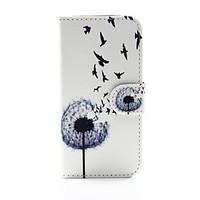 Dandelion Pattern PU Leather Full Body Case with Stand and Card Slot for iPhone 6s Plus 6 Plus 6s 6 SE 5s 5