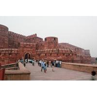 Day Trip to Taj Mahal and Mehtab Bagh and Agra Fort from Delhi