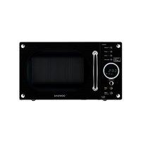 daewoo electronics 23 litre 800w retro touch control microwave black