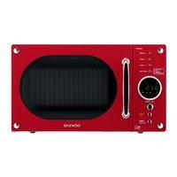 Daewoo Electronics 23 Litre 800W Retro Touch Control Microwave Red