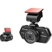 Dashcam TrueCam A6 Horizontal viewing angle=110 ° 12 V, 24 V Twin cam, Battery, Display, Microphone