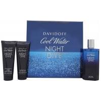 davidoff cool water night dive gift set 125ml edt 75ml shower gel 75ml ...