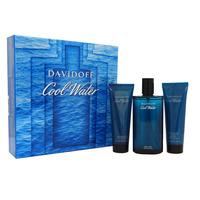 Davidoff Cool Water Giftset EDT Spray 125ml + Shower Gel 75ml + Balm 75ml