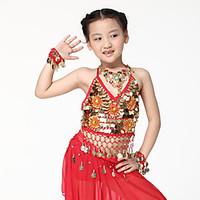 Dancewear Chiffon with Coins Belly Dance Bracelet For Children More Colors(A Pair)