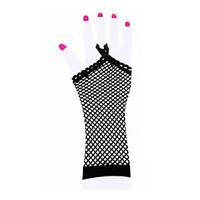 Dance Accessories Performance Fingerless Elbow Length Fish Net Gloves Night Club Sexy Fish Net Gloves Actives Gloves