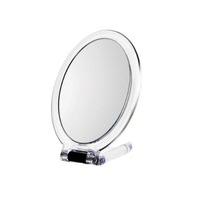 Danielle D217 Ultra Vue Oval Folding Hand Held Mirror, Clear Acrylic, 7X by Danielle