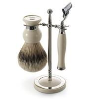 Dalvey Signature Shaving Set and Stand in Ivory