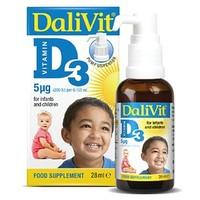 DaliVit Vitamin D3 (200IU) Food Supplement for Infants &amp; Children 28ml