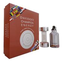 davidoff champion energy edt spray 50ml sports flask giftset