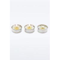 daisy flower tealight candles white