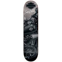 darkstar x harley davidson dyna r7 skateboard deck wilson 825