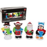 Daisys - Set Of 4 Christmas Characters Colour Changing LED Lights