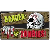 Danger Zombies Halloween Sign