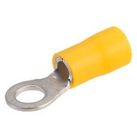 Davico EYR5 Yellow 5mm Ring Terminal Pack of 100