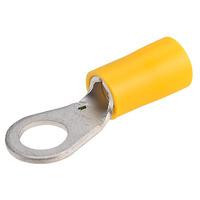 Davico EYR6 Yellow 6mm Ring Terminal Pack of 100