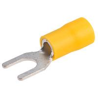 Davico EYF5 Yellow 5mm Fork Terminal Pack of 100
