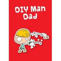 Dad DIY Man | Personalised Funny Card for Dads