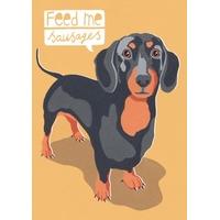 dachshund animal card