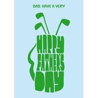dad golf fathers day card
