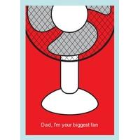 Dad Biggest Fan | Personalised Card for Dads