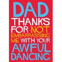 Dancing | Father\'s Day card