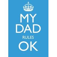 Dad rules | Father\'s day Card