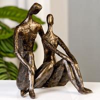 date sculpture in bronze finish