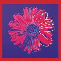 daisy c1982 blue red by andy warhol