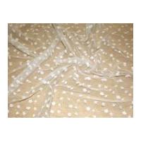 daisy small sequin bead flower couture bridal lace fabric ivory