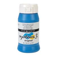 Daler Rowney System 3 Acrylic Paint Coeruleum (500ml)