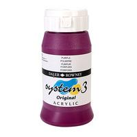 daler rowney system 3 acrylic paint purple 500ml