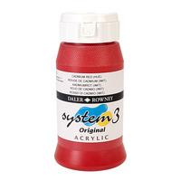 daler rowney system 3 acrylic paint cadmium red 500ml