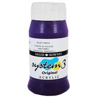 Daler Rowney System 3 Acrylic Paint Velvet Purple (500ml)