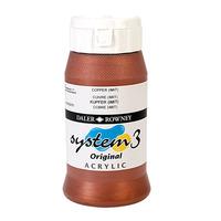 Daler Rowney System 3 Acrylic Paint Copper (500ml)