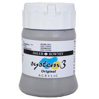 daler rowney system 3 original acrylic paint 250ml warm grey