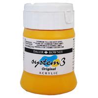 Daler Rowney System 3 Original Acrylic Paint 250ml Cadmium Yellow ...