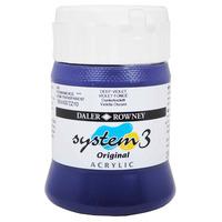 Daler Rowney System 3 Original Acrylic Paint 250ml Deep Violet