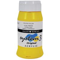Daler Rowney Education System 3 Acrylic Paint Process Yellow (500ml)