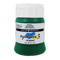 Daler Rowney System 3 Original Acrylic Paint 250ml Emerald