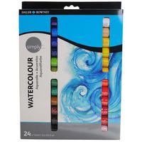 Daler Rowney Simply Watercolour 24 x 12ml Set
