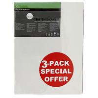 Daler Rowney Simply Canvas Pack of 3 - 60 x 80cm / 24 x 32\